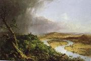 Thomas Cole Zigzag bend oil painting